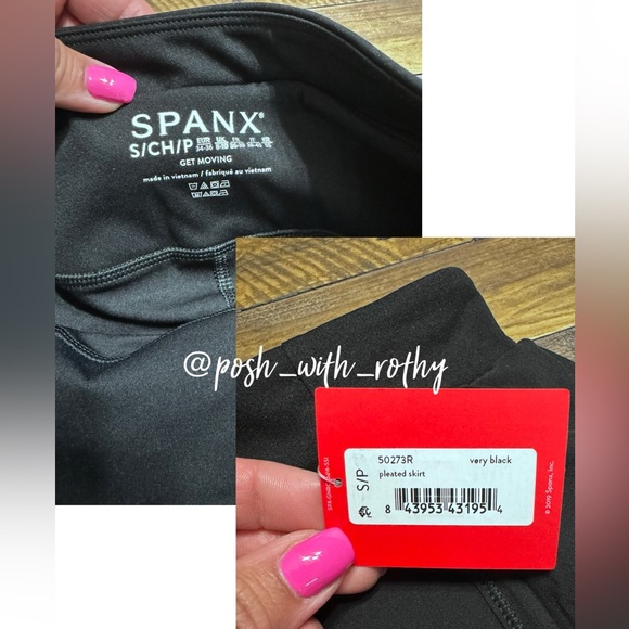 Spanx Booty Boost Pleated 14” Skort, NWT - Picture 4 of 10
